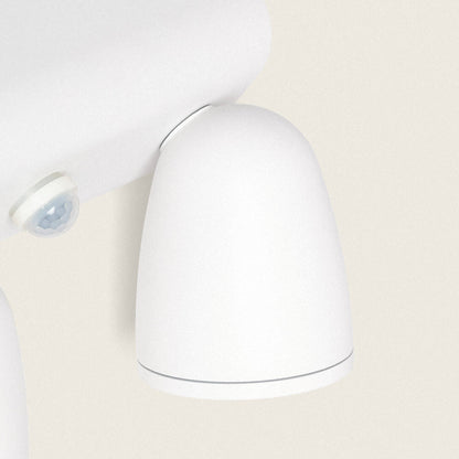Aplique de Pared Exterior LED 12W Aluminio Con Detector de Movimiento PIR Abel Large Dos Focos