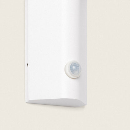 Aplique de Pared Exterior LED 12W Aluminio con Sensor de Movimiento PIR Abel Dos Focos