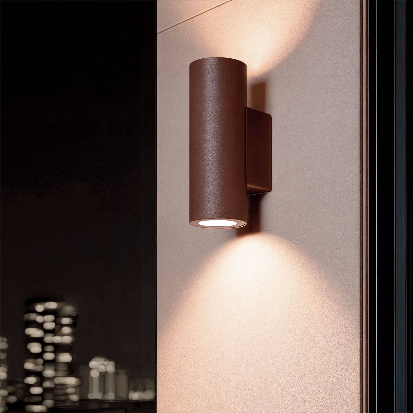 Aplique de Pared Exterior LED 12W Aluminio Iluminación Doble Cara CCT Seleccionable Satna