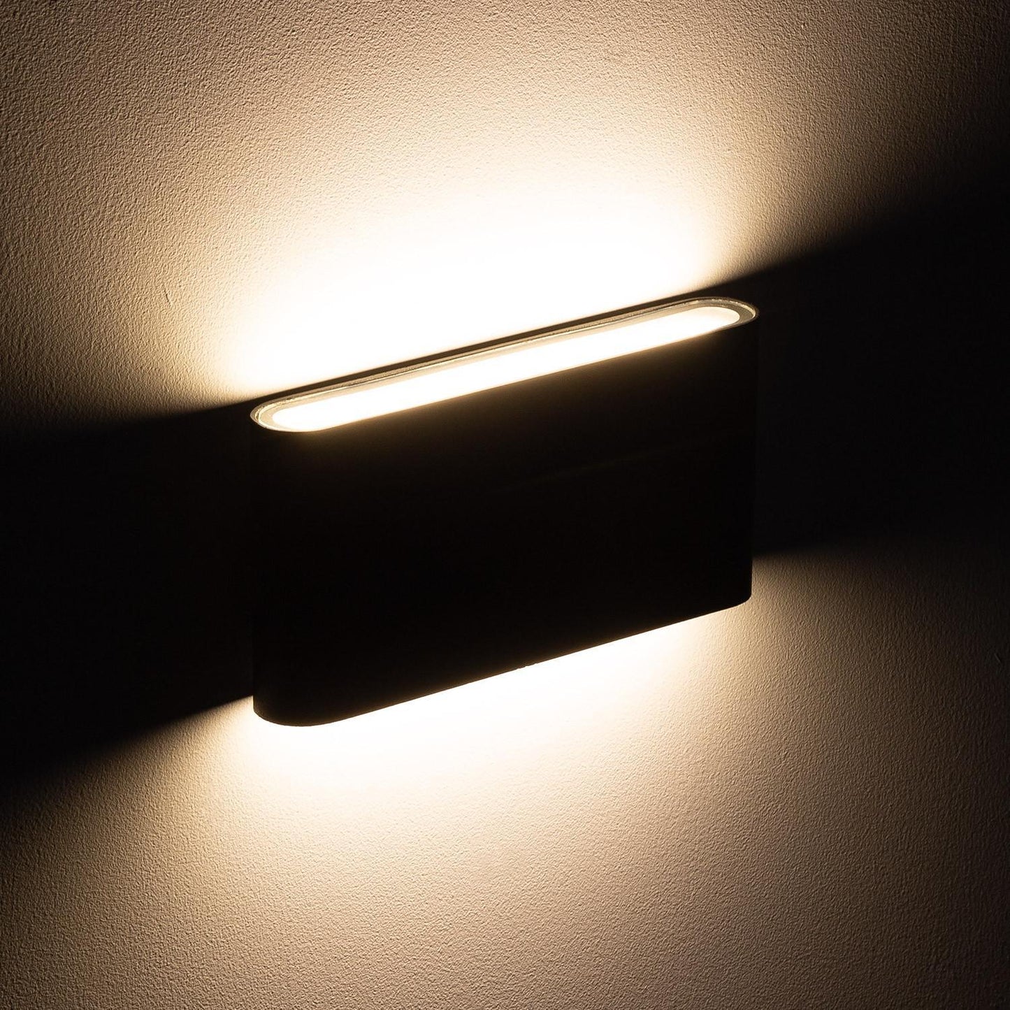Aplique de Pared Exterior LED 12W Aluminio Iluminación Doble Cara Vesta Negro