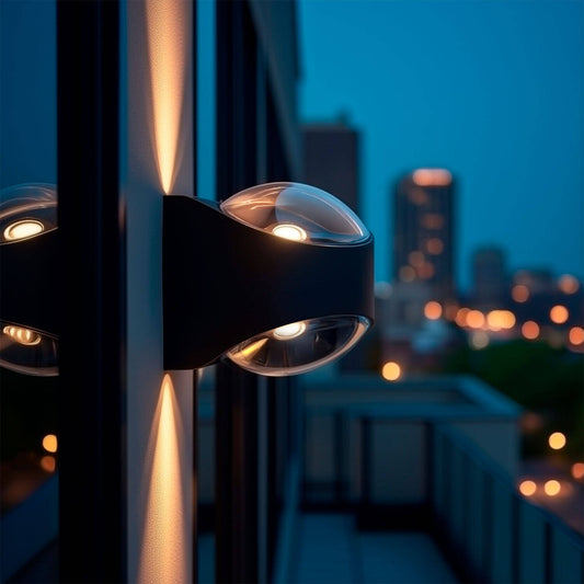 Aplique de Pared Exterior LED 12W Aluminio Iluminción Doble Cara Adelfa