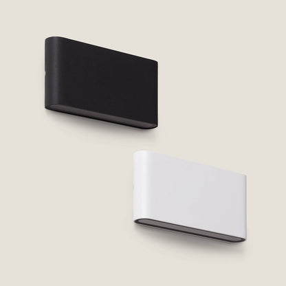 Aplique de Pared Exterior LED 12W Aluminio Rectangular Iluminación Doble Cara Luming