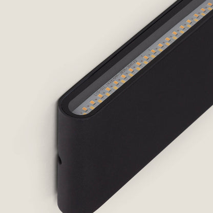 Aplique de Pared Exterior LED 12W Aluminio Rectangular Iluminación Doble Cara Luming