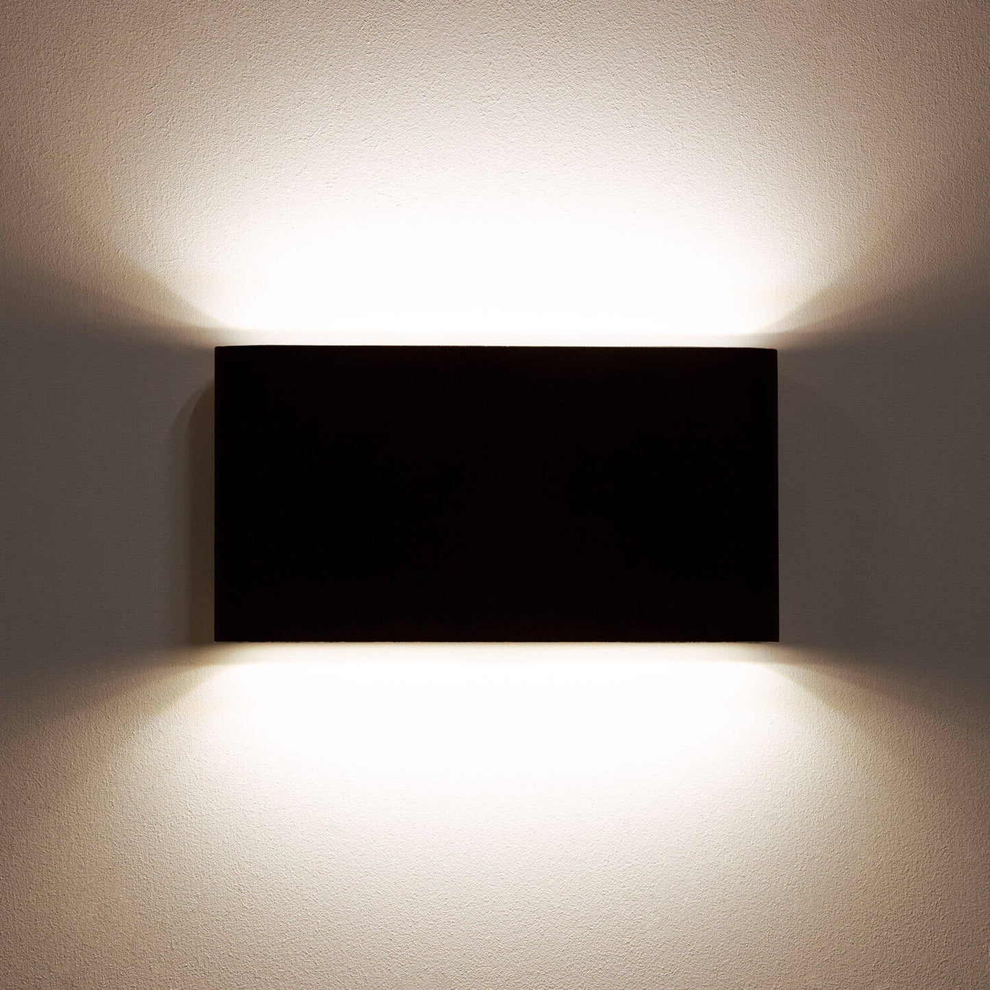 Aplique de Pared Exterior LED 12W CCT Iluminación Doble Cara Aluminio Rectangular Luming