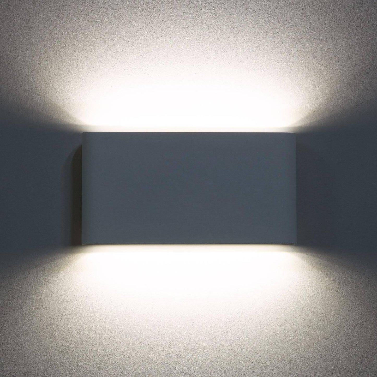 Aplique de Pared Exterior LED 12W CCT Iluminación Doble Cara Aluminio Rectangular Luming