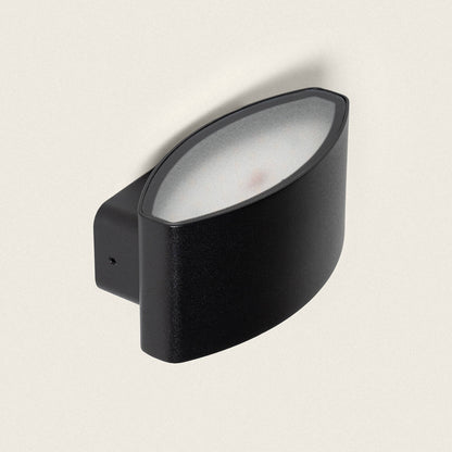 Aplique de Pared Exterior LED 15W Iluminación Rectangular Aluminio Negro Masha