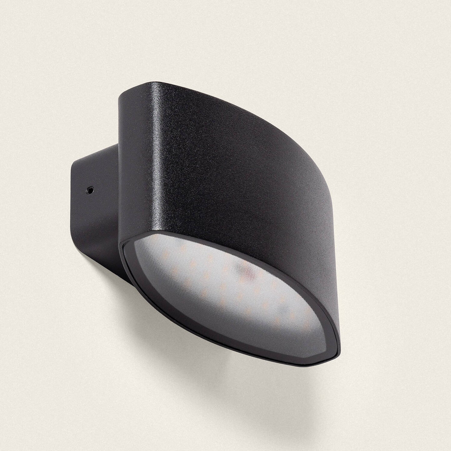 Aplique de Pared Exterior LED 15W Iluminación Rectangular Aluminio Negro Masha