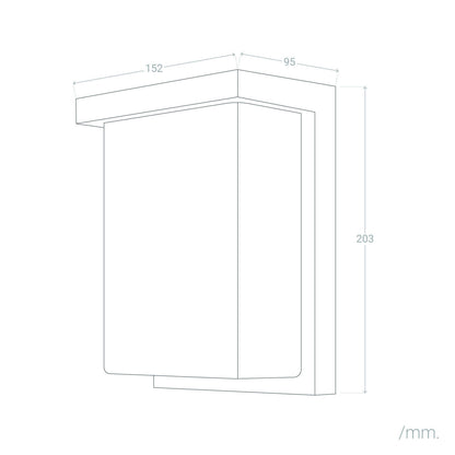 Aplique de Pared Exterior LED 16W Aluminio Tyron