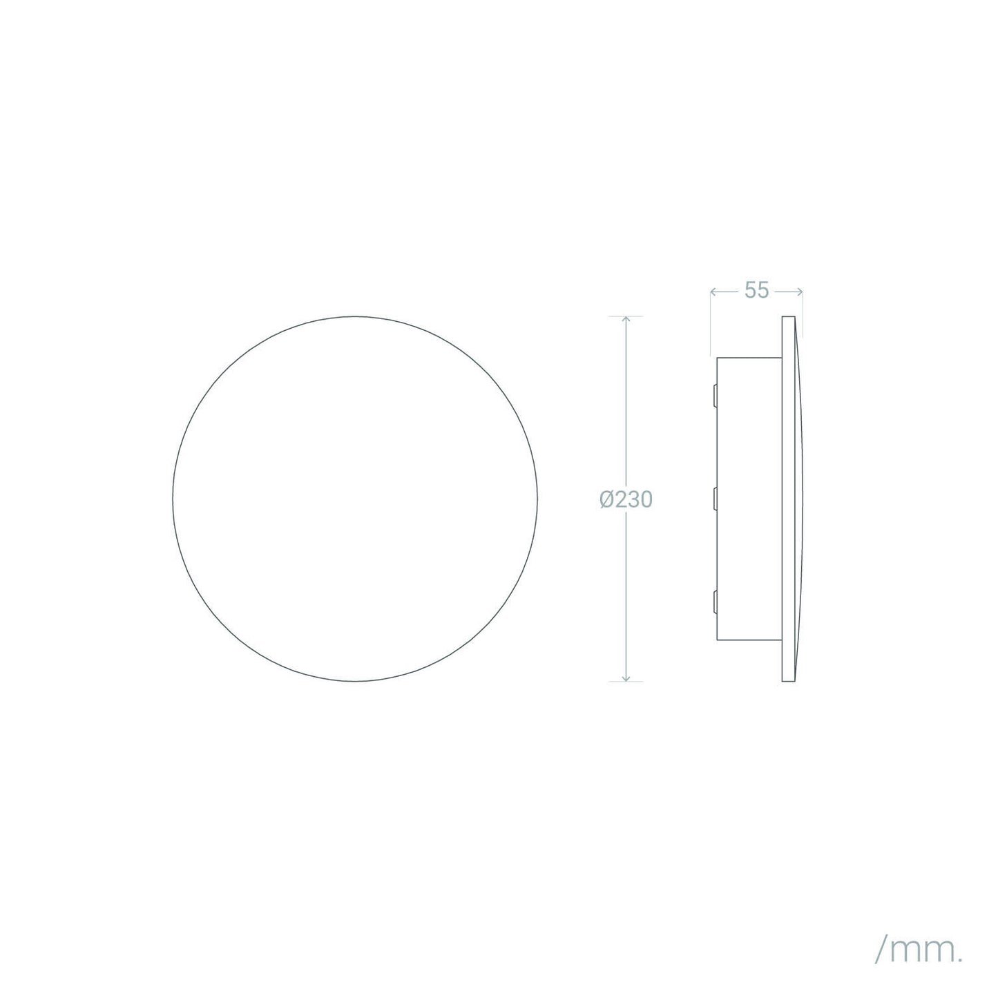 Aplique de Pared Exterior LED 18W Aluminio CCT Seleccionable Blekkom M