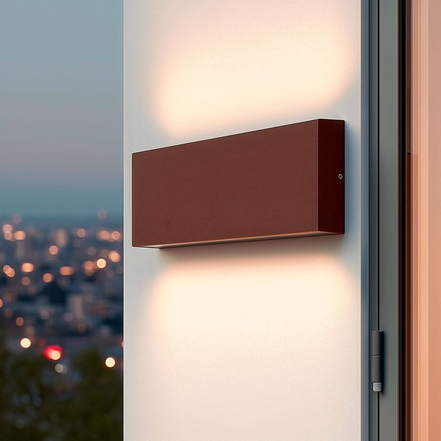 Aplique de Pared Exterior LED 20W Aluminio Iluminación Doble Cara CCT Seleccionable Brooky L