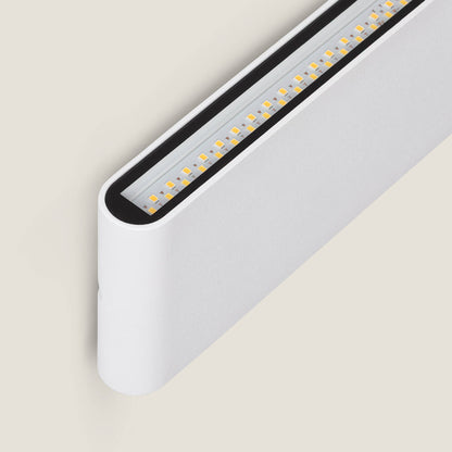 Aplique de Pared Exterior LED 20W Aluminio Rectangular Iluminación Doble Cara Luming