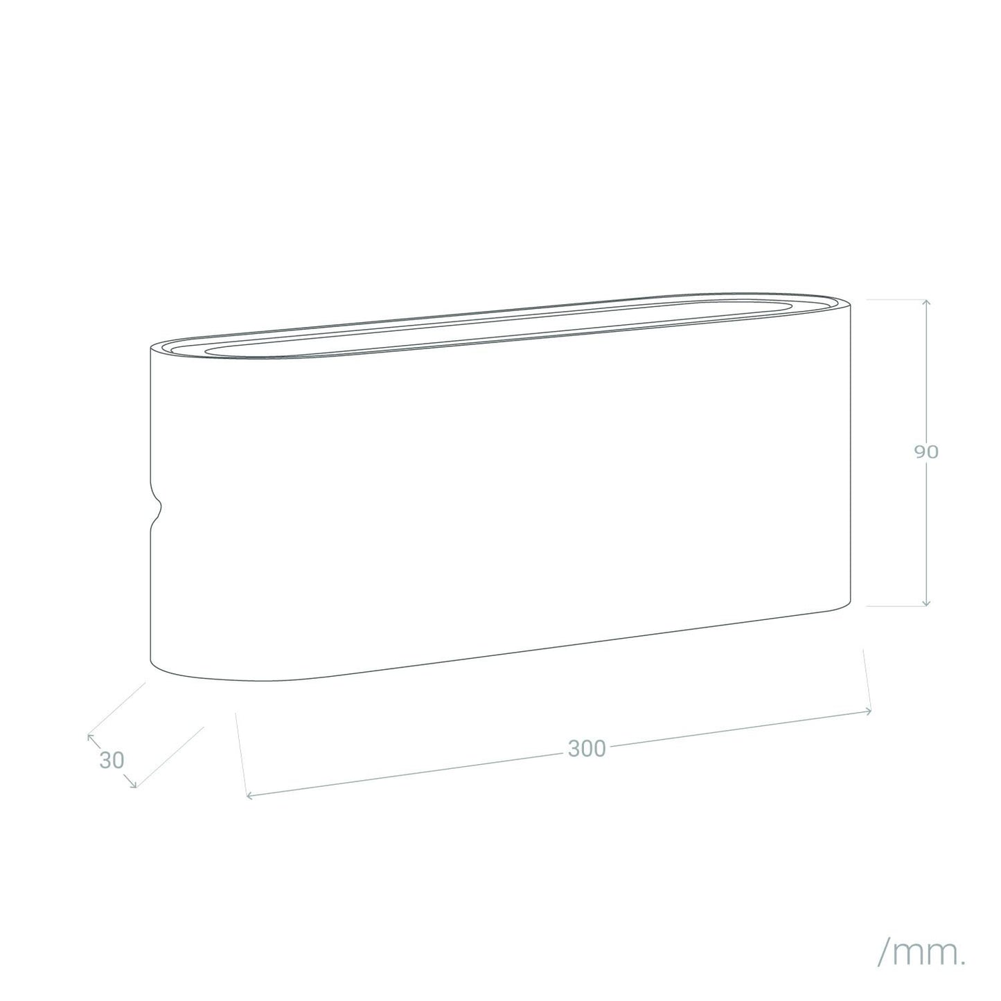 Aplique de Pared Exterior LED 20W Aluminio Rectangular Iluminación Doble Cara Luming Blanco