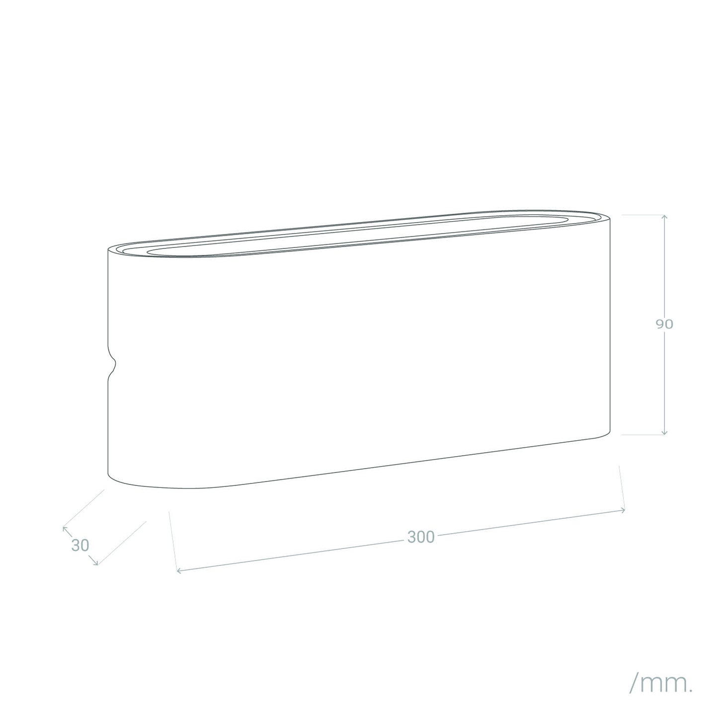 Aplique de Pared Exterior LED 20W Aluminio Rectangular Iluminación Doble Cara Luming Blanco