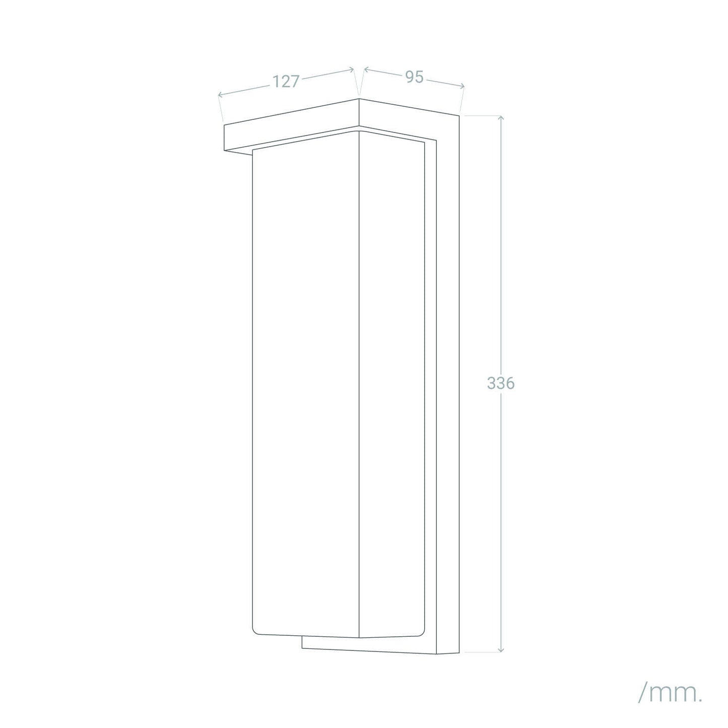 Aplique de Pared Exterior LED 22W Aluminio Tyron