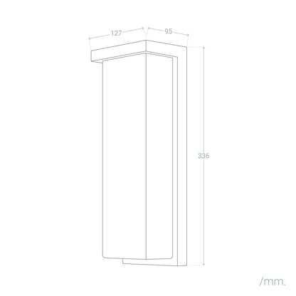 Aplique de Pared Exterior LED 22W Aluminio Tyron