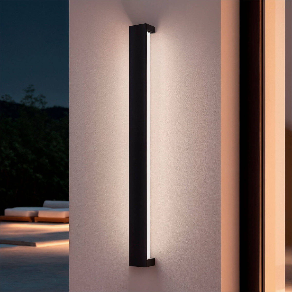 Aplique de Pared Exterior LED 30W Aluminio Bathen