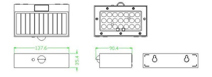 Aplique de Pared Exterior LED 3W con Sensor PIR Karl Solar
