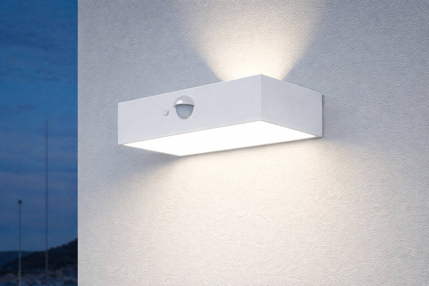 Aplique de Pared Exterior LED 3W Iluminación Doble Cara con Sensor PIR Karl Solar
