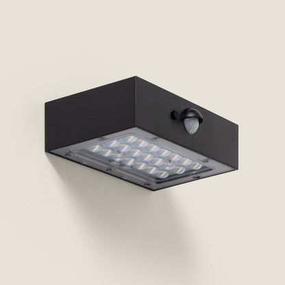 Aplique de Pared Exterior LED 3W Iluminación Doble Cara con Sensor PIR Karl Solar