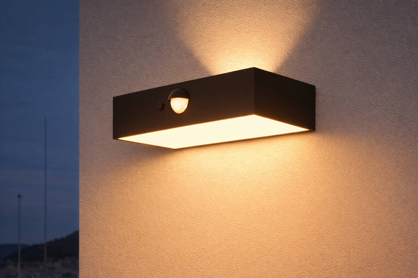 Aplique de Pared Exterior LED 3W con Sensor PIR Karl Solar