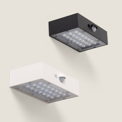 Aplique de Pared Exterior LED 3W Iluminación Doble Cara con Sensor PIR Karl Solar