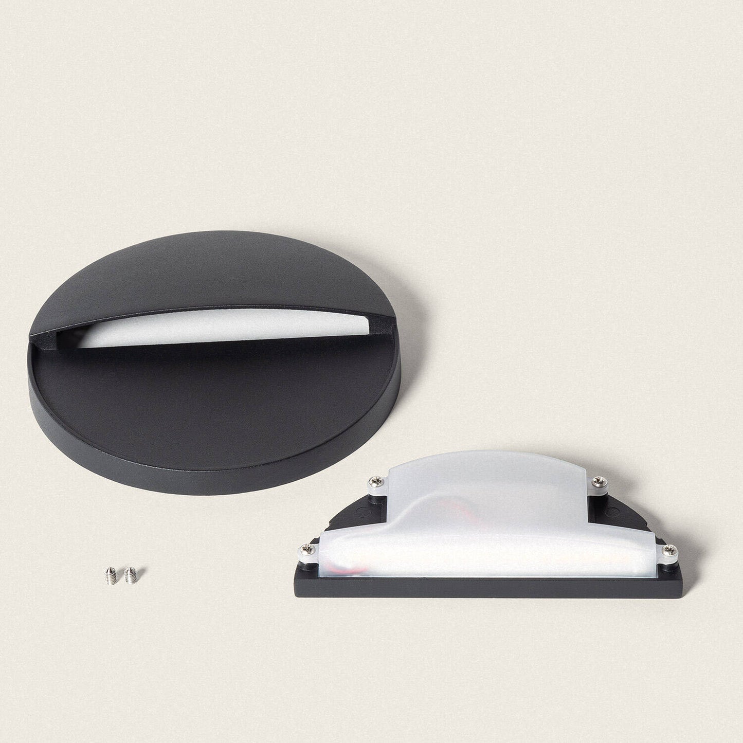 Aplique de Pared Exterior LED 6.5W CCT Seleccionable Aluminio Superficie Circular Jade
