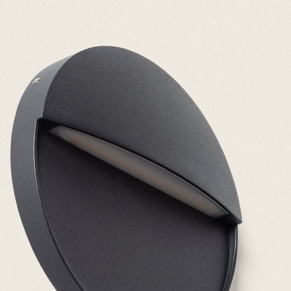Aplique de Pared Exterior LED 6.5W CCT Seleccionable Aluminio Superficie Circular Jade