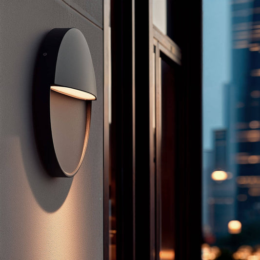 Aplique de Pared Exterior LED 6.5W CCT Seleccionable Aluminio Superficie Circular Jade
