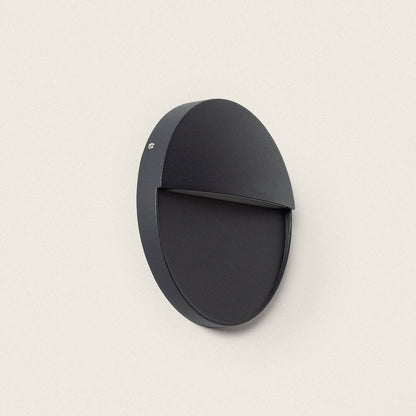 Aplique de Pared Exterior LED 6.5W CCT Seleccionable Aluminio Superficie Circular Jade