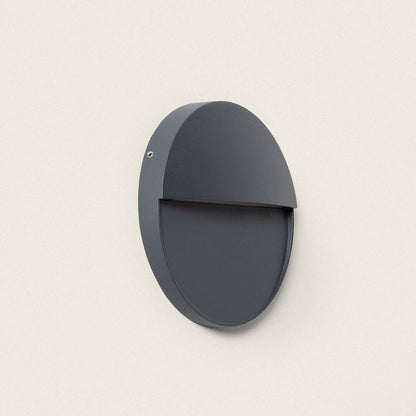 Aplique de Pared Exterior LED 6.5W CCT Seleccionable Aluminio Superficie Circular Jade