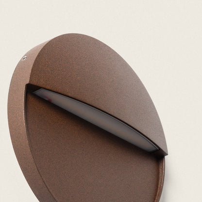 Aplique de Pared Exterior LED 6.5W CCT Seleccionable Aluminio Superficie Circular Jade