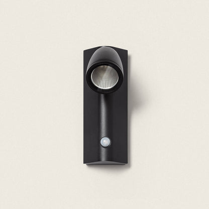 Aplique de Pared Exterior LED 6W Aluminio con Detector de Movimiento Abel