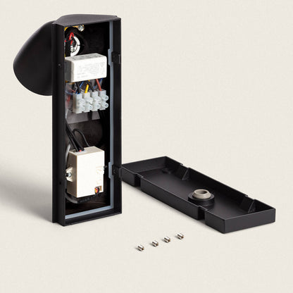 Aplique de Pared Exterior LED 6W Aluminio con Detector de Movimiento Abel