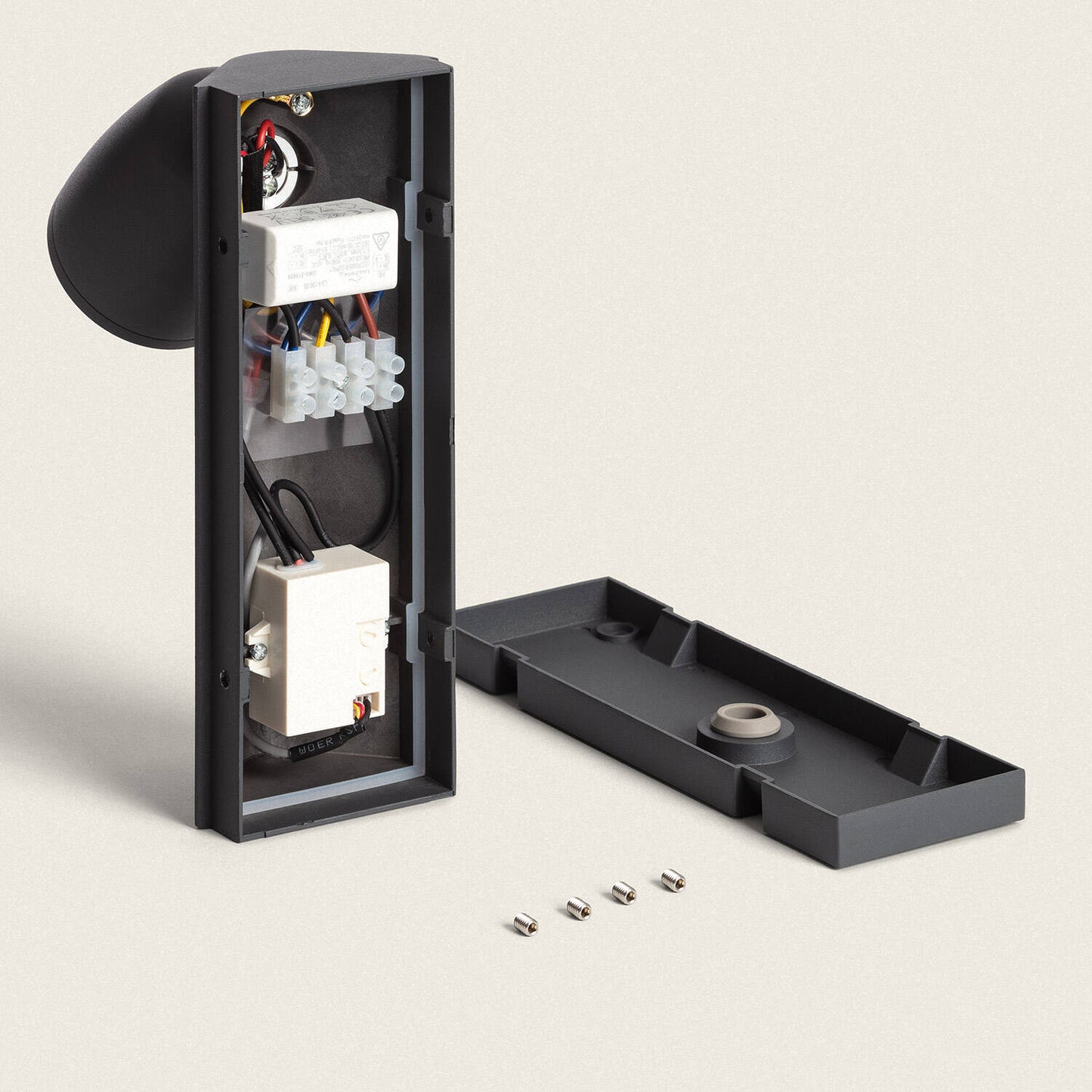 Aplique de Pared Exterior LED 6W Aluminio con Detector de Movimiento Abel