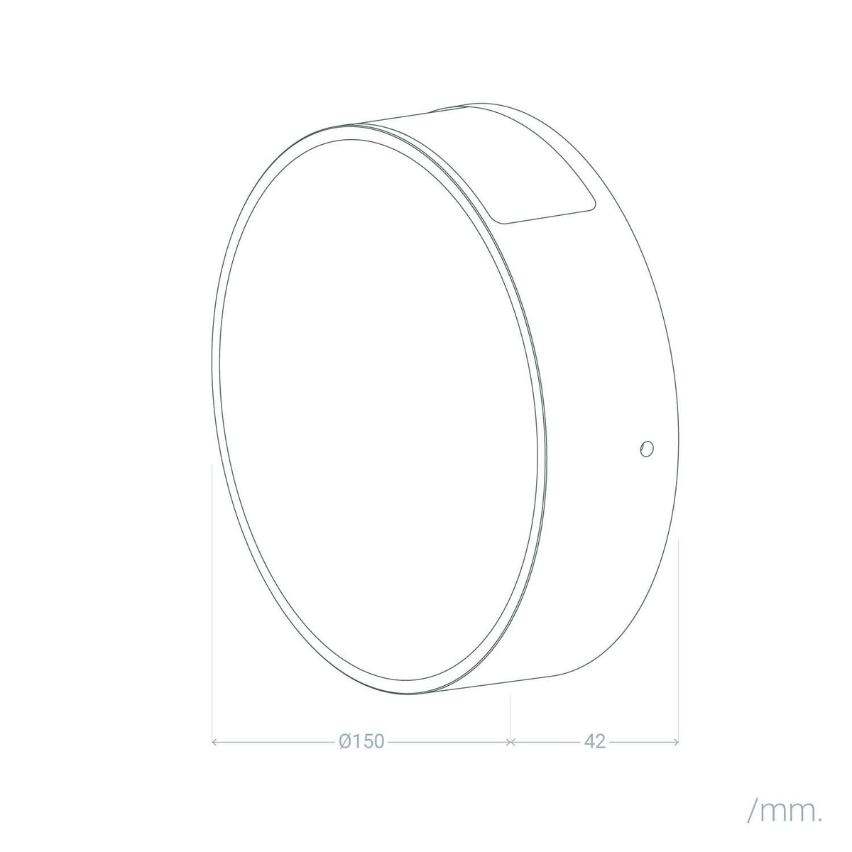 Aplique de Pared Exterior LED 6W Aluminio Crono Blanco