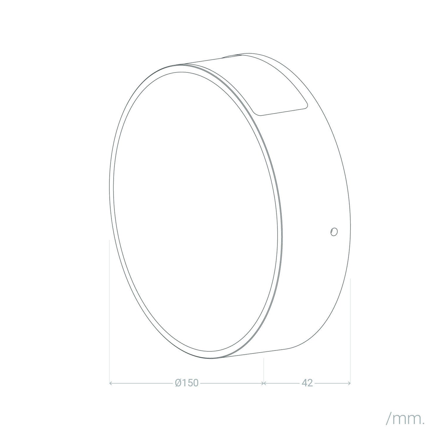 Aplique de Pared Exterior LED 6W Aluminio Crono Blanco