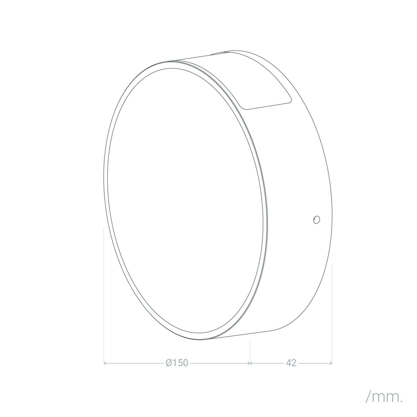 Aplique de Pared Exterior LED 6W Aluminio Crono Gris