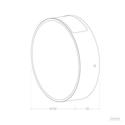 Aplique de Pared Exterior LED 6W Aluminio Crono Gris
