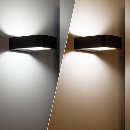 Aplique de Pared Exterior LED 6W Aluminio Iluminación Doble Cara Asturica