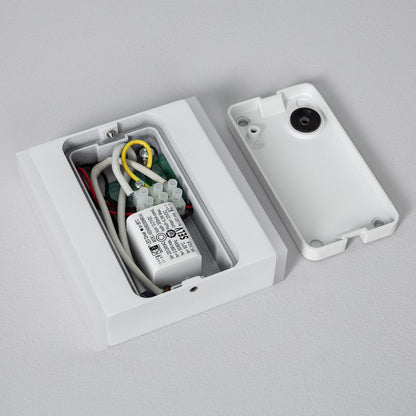 Aplique de Pared Exterior LED 6W Aluminio Iluminación Doble Cara Cuadrado Blanco Orus