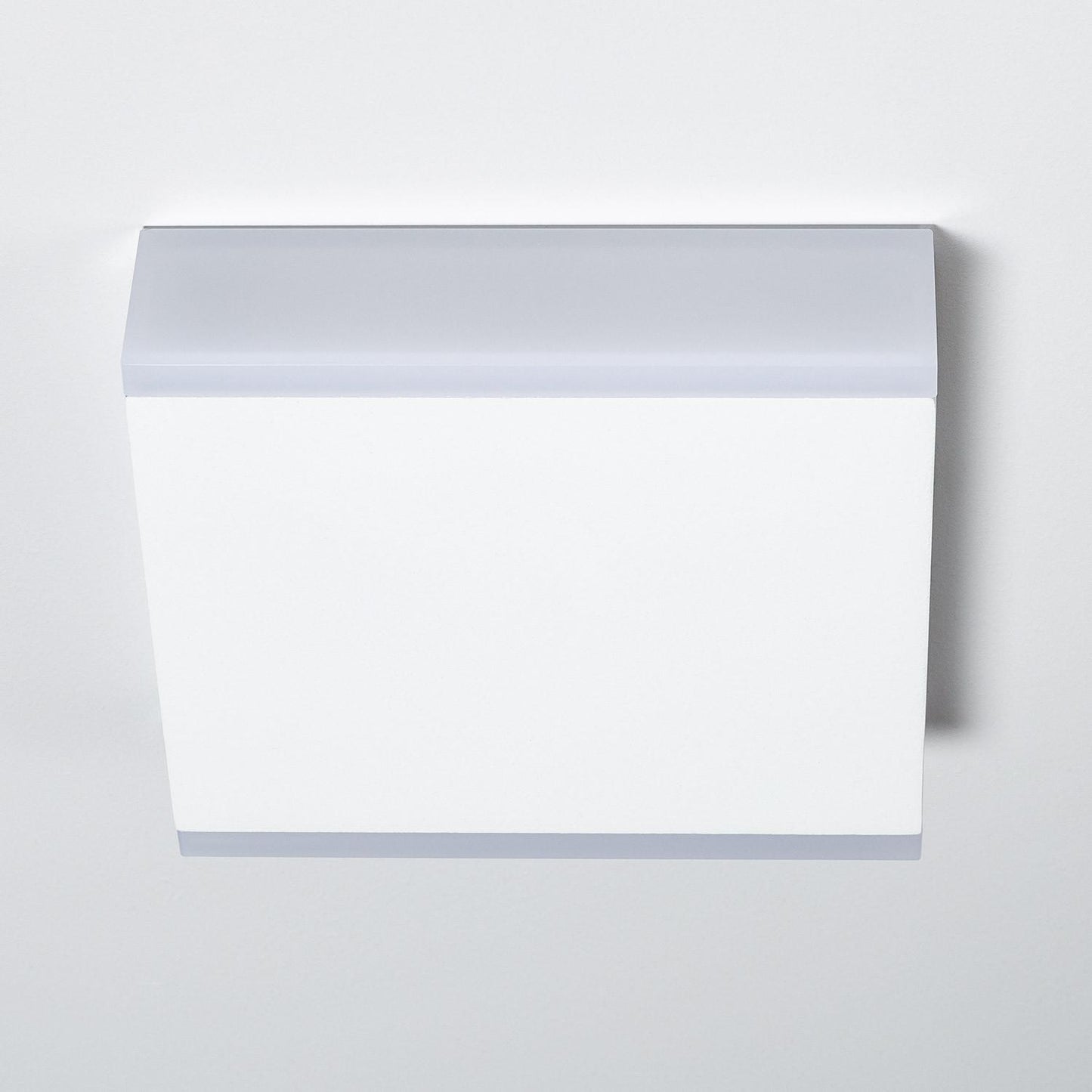 Aplique de Pared Exterior LED 6W Aluminio Iluminación Doble Cara Cuadrado Blanco Orus
