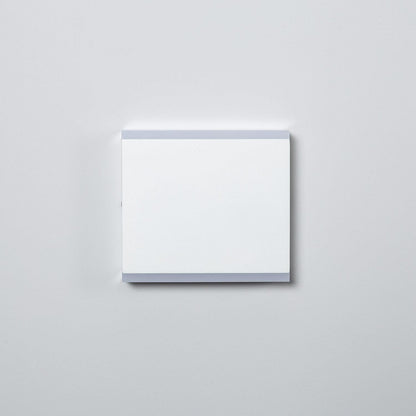 Aplique de Pared Exterior LED 6W Aluminio Iluminación Doble Cara Cuadrado Blanco Orus