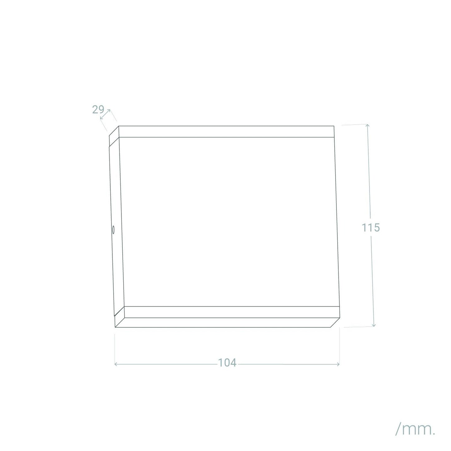 Aplique de Pared Exterior LED 6W Aluminio Iluminación Doble Cara Cuadrado Blanco Orus