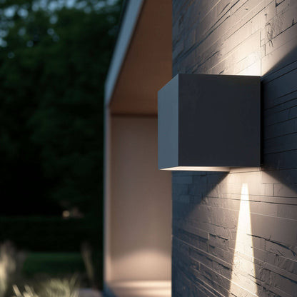 Aplique de Pared Exterior LED 6W Aluminio Iluminación Doble Cara Eros
