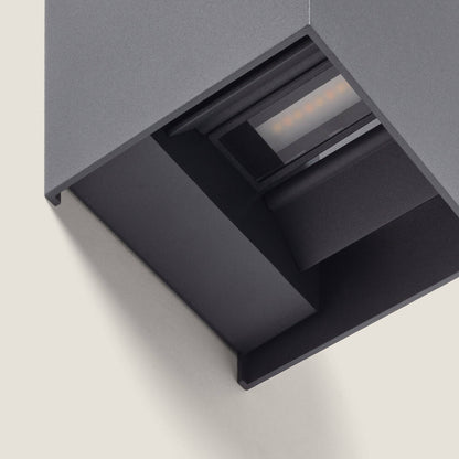 Aplique de Pared Exterior LED 6W Aluminio Iluminación Doble Cara Eros