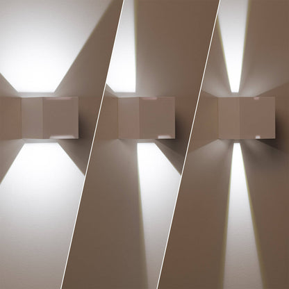 Aplique de Pared Exterior LED 6W Aluminio Iluminación Doble Cara Eros