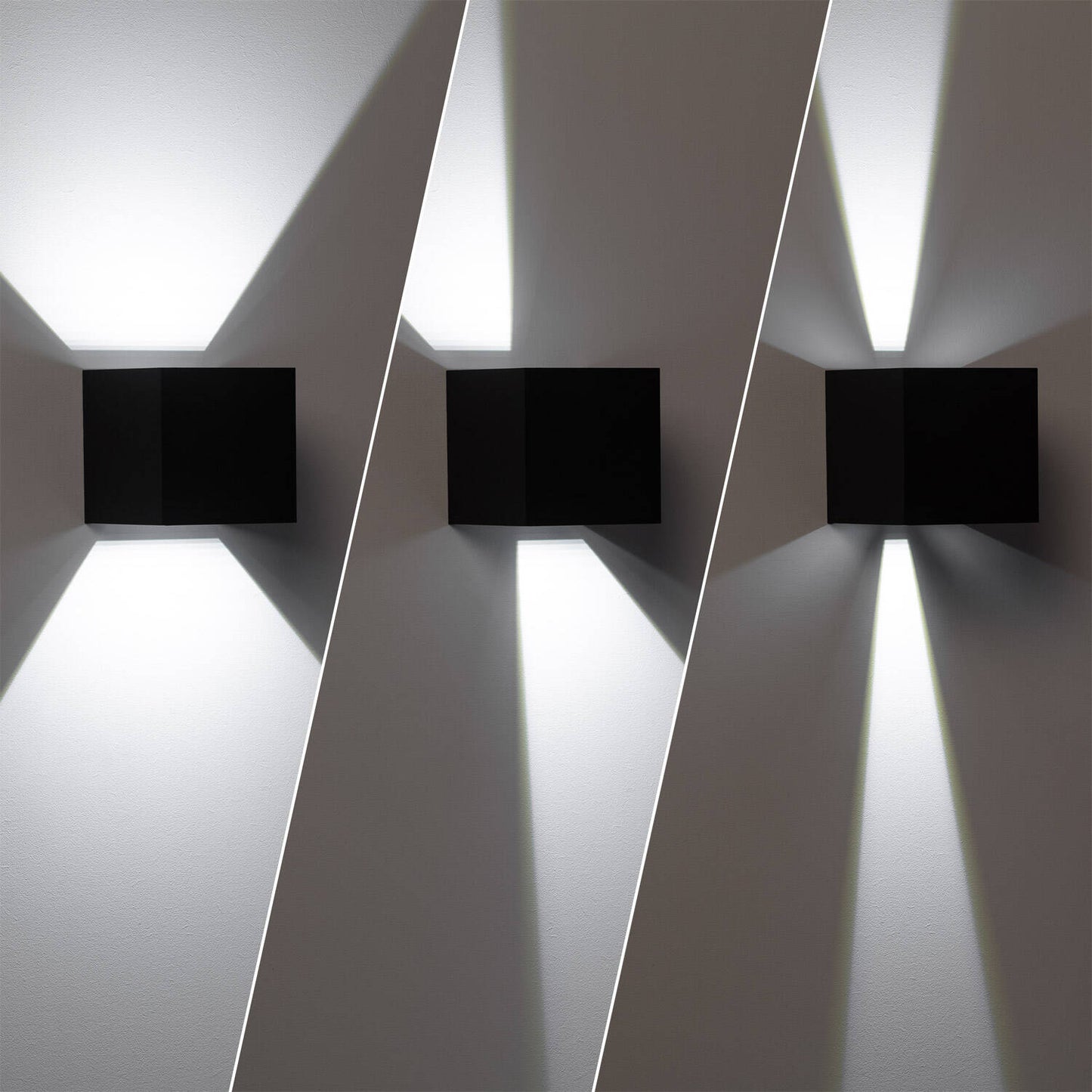 Aplique de Pared Exterior LED 6W Aluminio Iluminación Doble Cara Eros