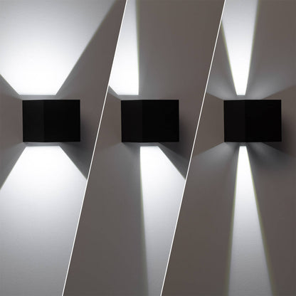 Aplique de Pared Exterior LED 6W Aluminio Iluminación Doble Cara Eros