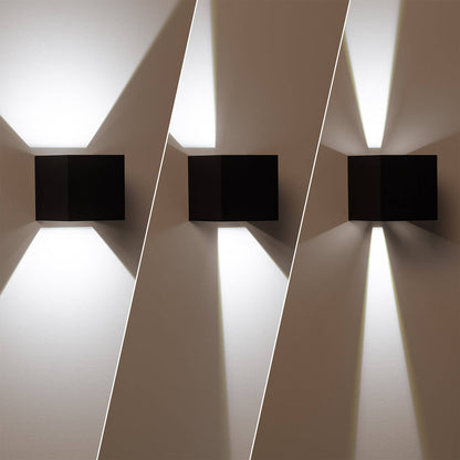 Aplique de Pared Exterior LED 6W Aluminio Iluminación Doble Cara Eros