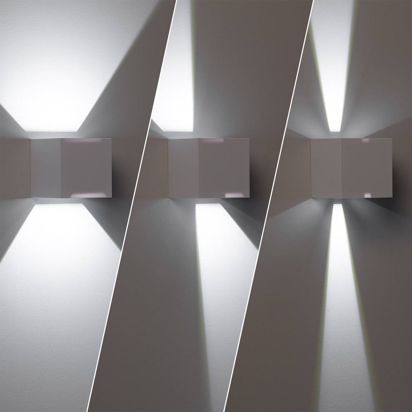 Aplique de Pared Exterior LED 6W Aluminio Iluminación Doble Cara Eros